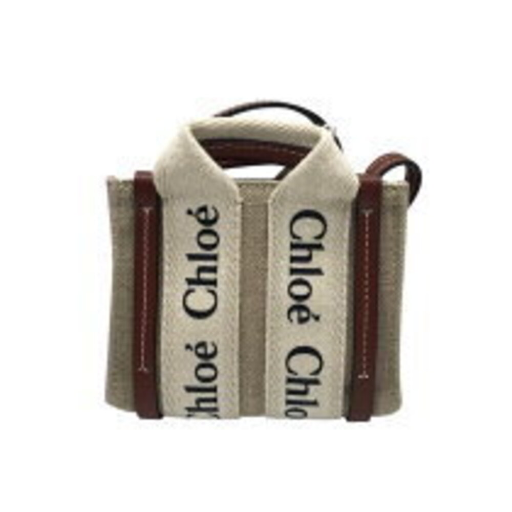 Chloe Woody Bag Canvas Shoulder
